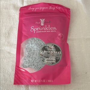 Pink Zebra Sprinkles silver birch and air